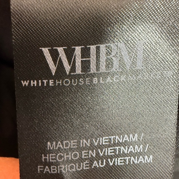 White House Black Market Sleeveless Black and White Dress Size 8 - Picture 6 of 7